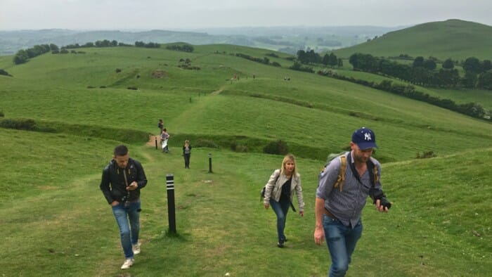 Climbing Hill of the Witch to Cairn T