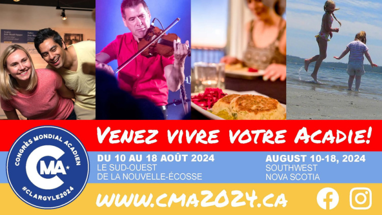 the acadian world congress will be along the acadian shores in 2024