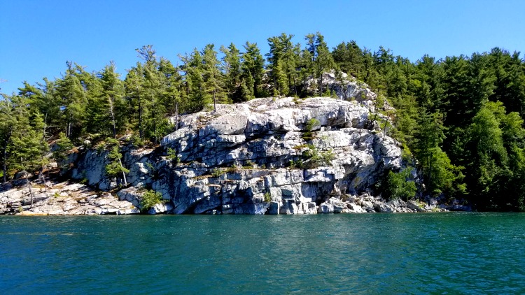 water, rocks, and trees in Georgian Bay