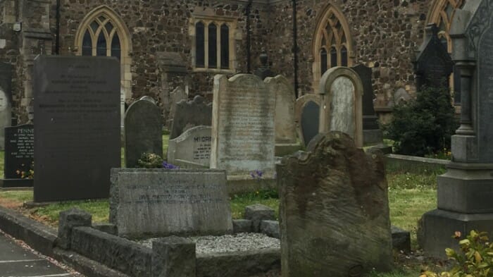 The graveyard of Saint Nicholas Church in Carrickfergus. My first stop going north of Belfast.