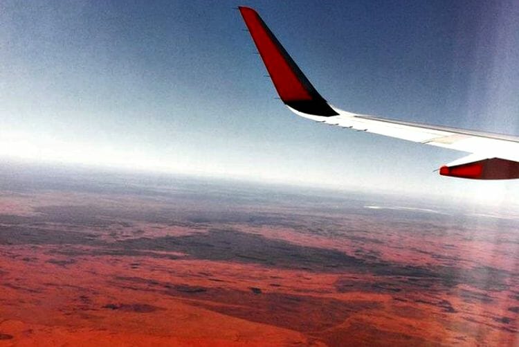 photo, image, uluru, plane, australia