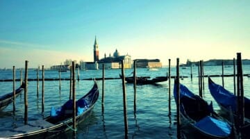 photo, image, gondolas, venice, italy