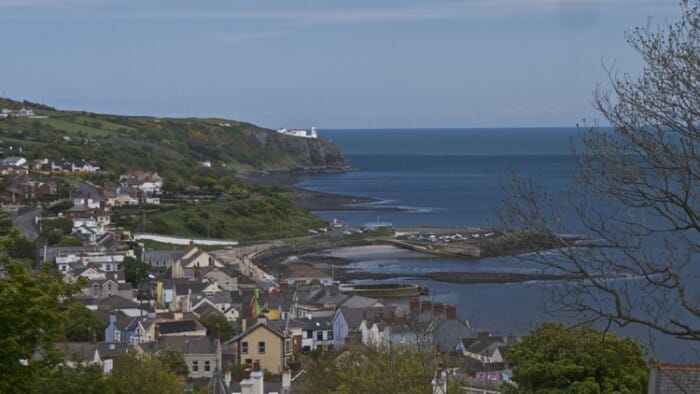 View of Whitehead north of Belfast and at the beginning of the Causeway Coastal Route.