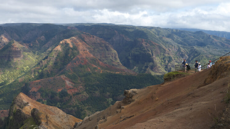 Waimea Canyon is considered the Grand Canyon of the Pacific. It's accessed from the west side of Kauai.