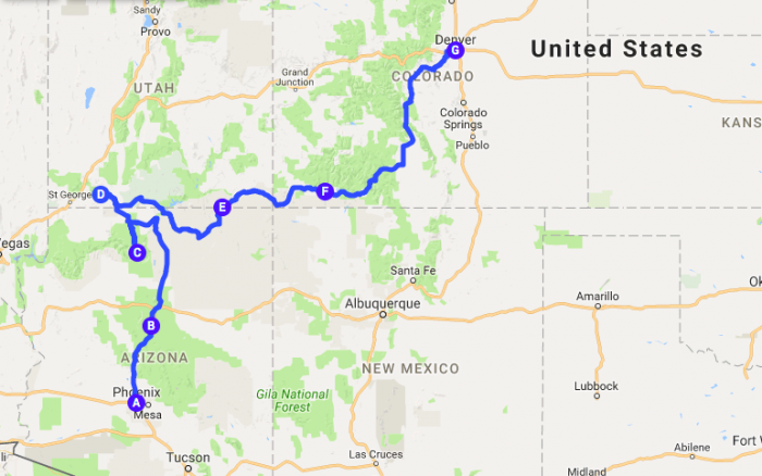 america southwest solo road trip